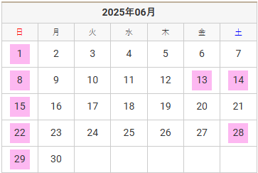 6月自動車